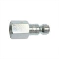 Interstate Pneumatics 1/4 Inch Automotive Steel Coupler Plug x 1/4 Inch Female NPT (Silver Zinc Color) CPA440Z